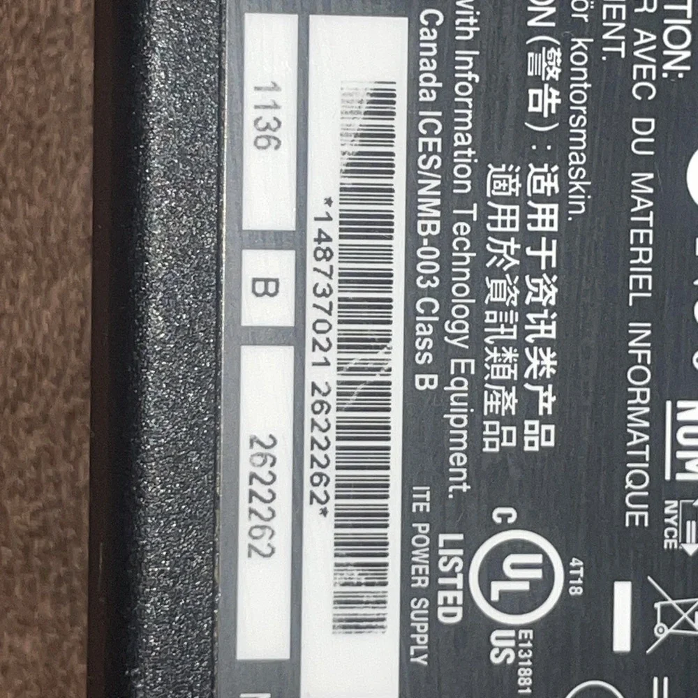 Genuine Sony Laptop Charger V85 AC Adapter 19.5v‎ ~ VGP-AC19V37